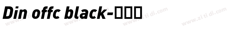 Din offc black字体转换